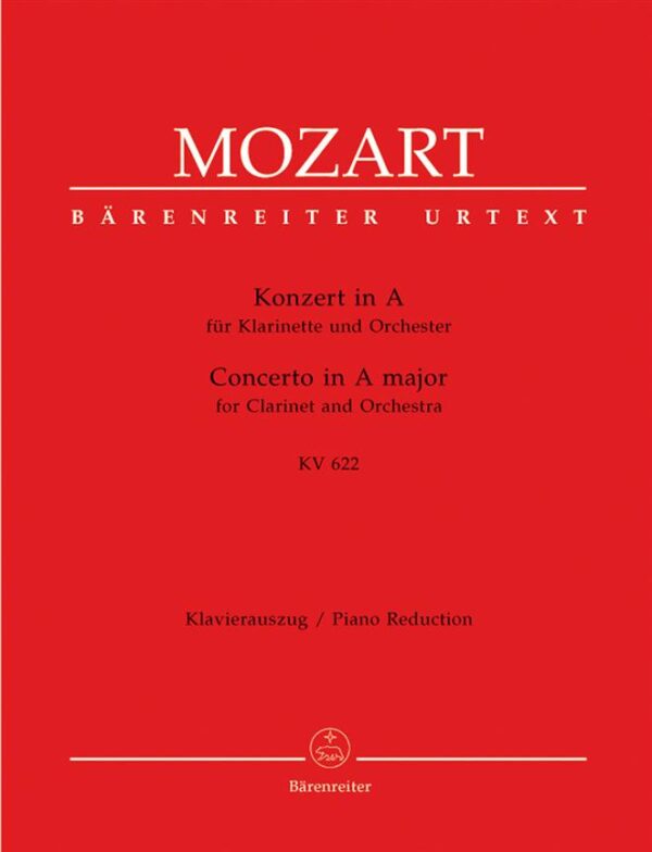 Wolfgang Amadeus Mozart | Clarinet Concerto in A. K622 | Barenreiter