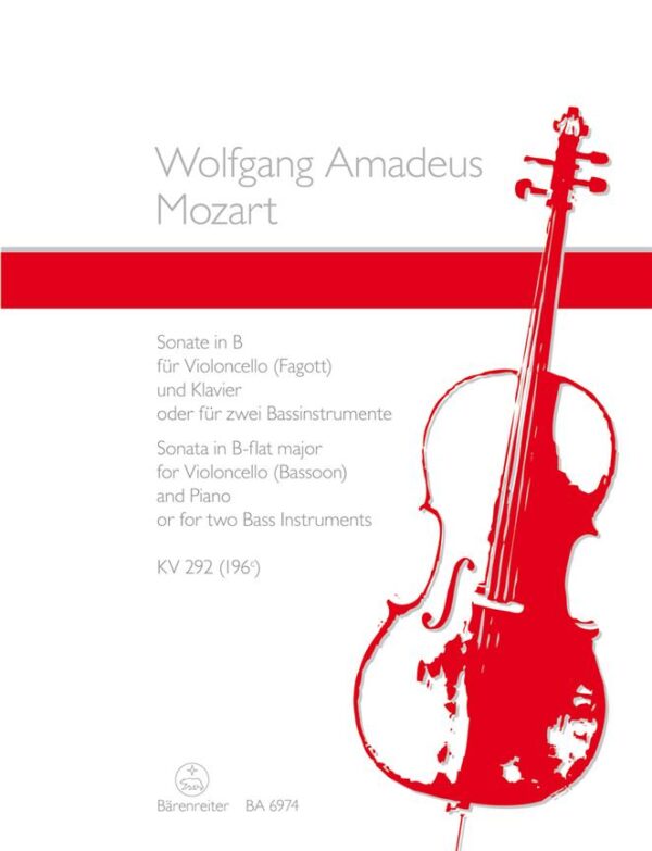 Wolfgang Amadeus Mozart | Sonata in Bb K292 | Barenreiter