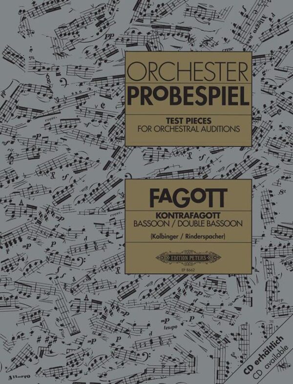 Orchester Probespiel- Bassoon (test pieces for orchestral auditions) | Peters Edition