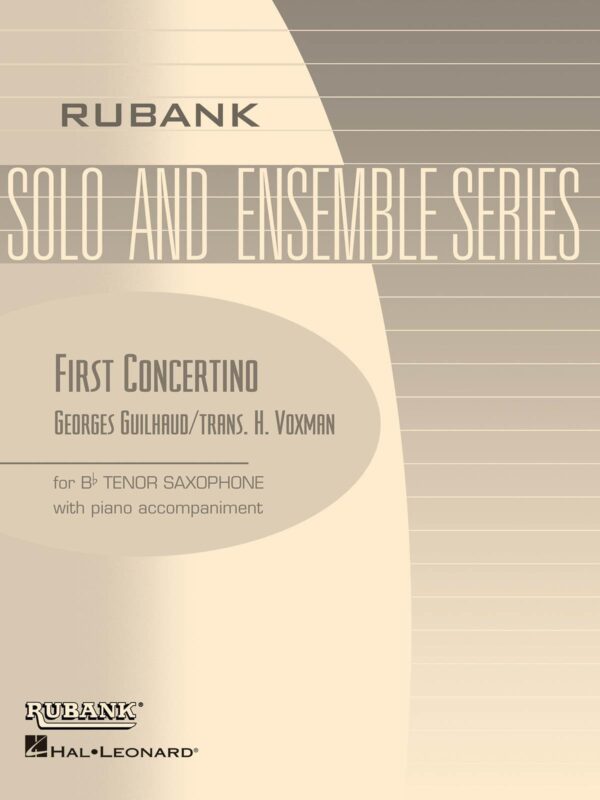 Georges Guilhaud | First Concertino for tenor saxophone and piano | Hal Leonard