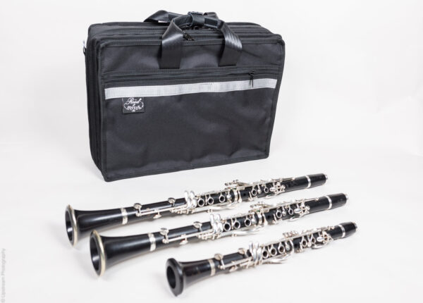 Reed And Squeak | Compact Triple Clarinet Case | Black