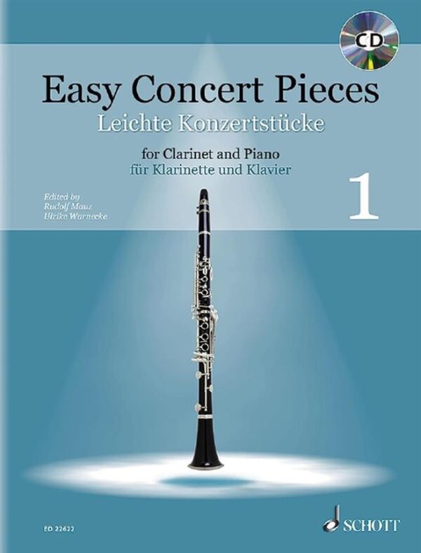 Marcel Bitsch | Easy Concert Pieces for Clarinet and Piano 1 | Schott